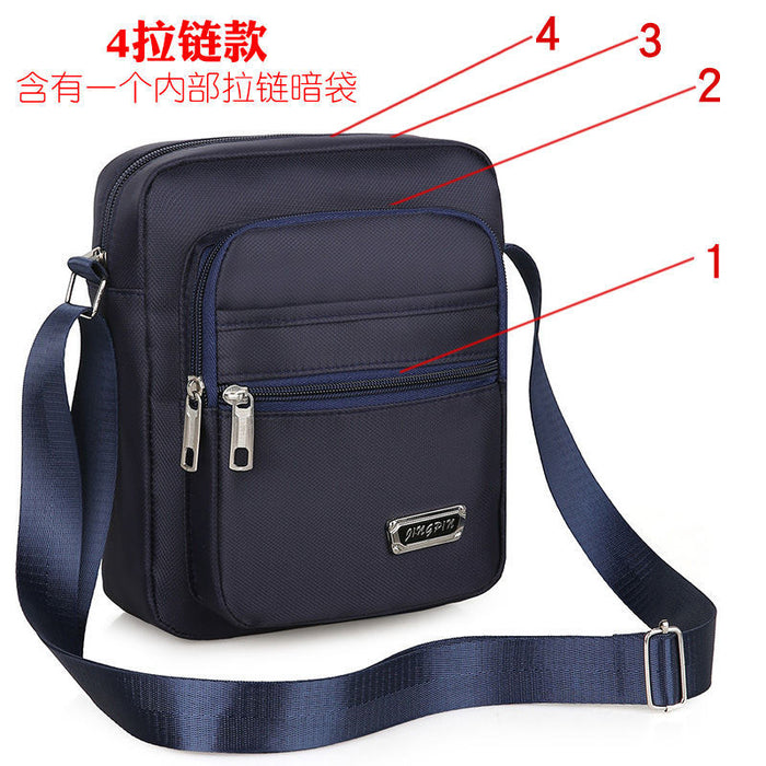 Wholesale New men's bag with large capacity single shoulder crossbody bag, casual multi-layer single backpack, business men's bag