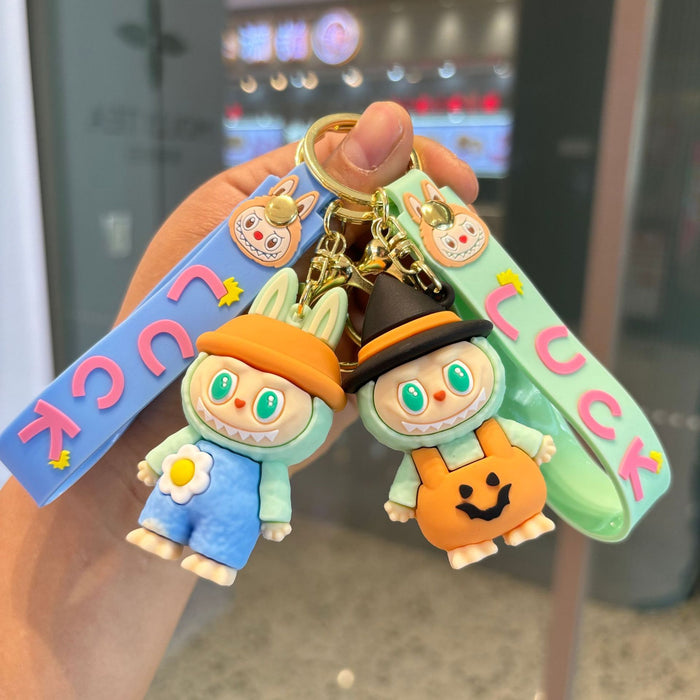 Wholesale Creative keychain cartoon sheep pendant toy baby grabber cute keychain ring