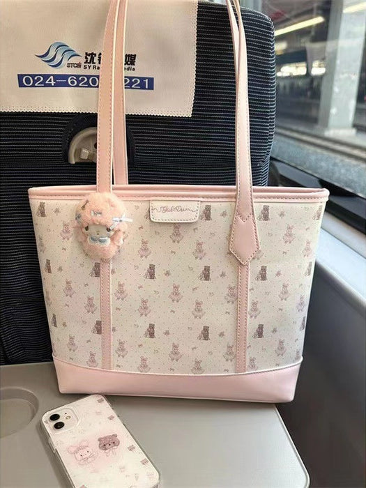 Wholesale Tote bag, large capacity cute tote bag, class commuting shoulder bag
