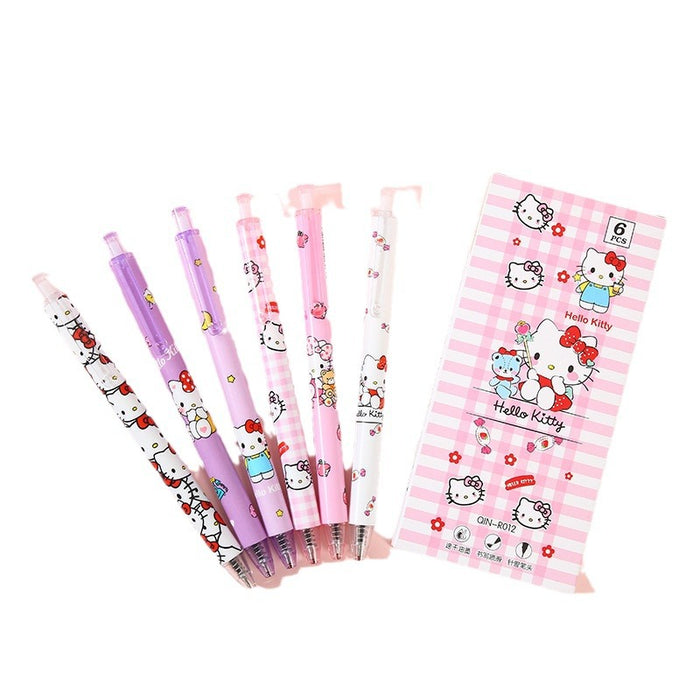 Wholesale 6pcs/box Plastic Cartoon Click Gel Pen JDC-PN-Ceguan001