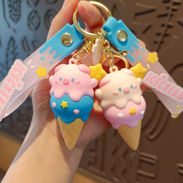 Wholesale Cartoon Doll Silicone Keychain JDC-KC-MingT277