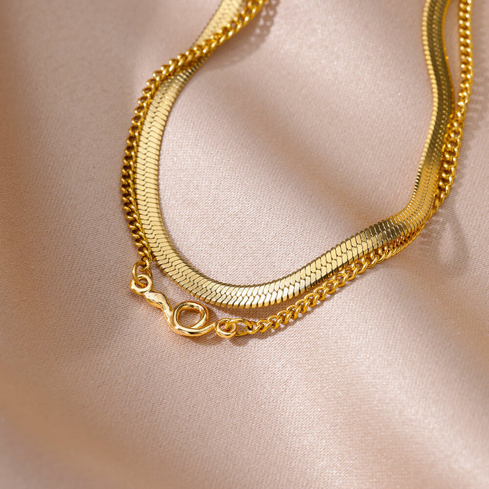 Wholesale Stainless Steel Anklet Geometric Figaro Chain Jewelry Accessory