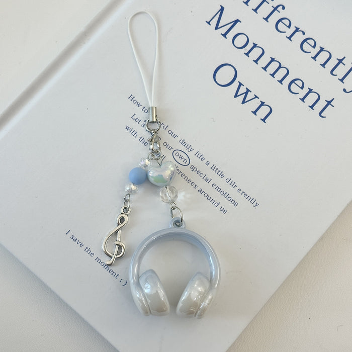 Wholesale Headset Mobile Phone Chain Cool All-match Chain Student Backpack Pendant Keychain