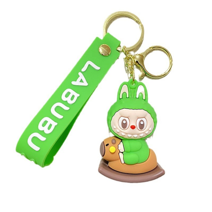 Wholesale Cartoon rocking Trojan horse key chain pendant