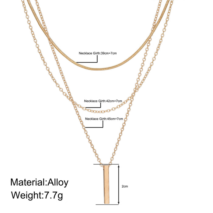 Wholesale Personalized multi-layer layered necklace, necklace pendant, collarbone chain
