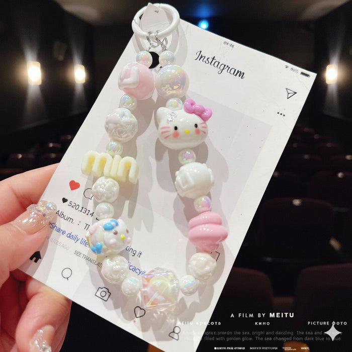Wholesale Acrylic Cartoon Beaded Keychain