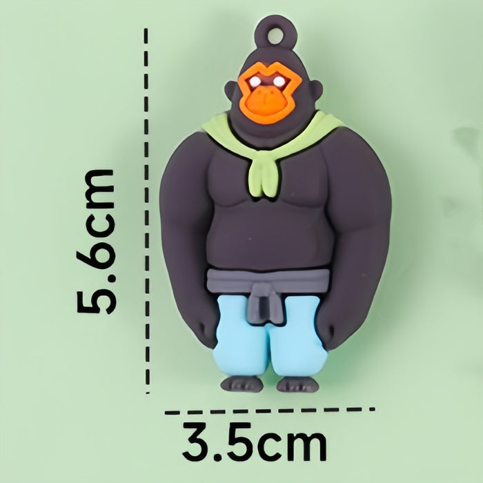 Wholesale Soft Rubber Doll Car Pendant Keychain