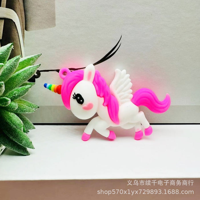 Wholesale Cute Angel Keychain PVC Soft Plastic Bag Pendant