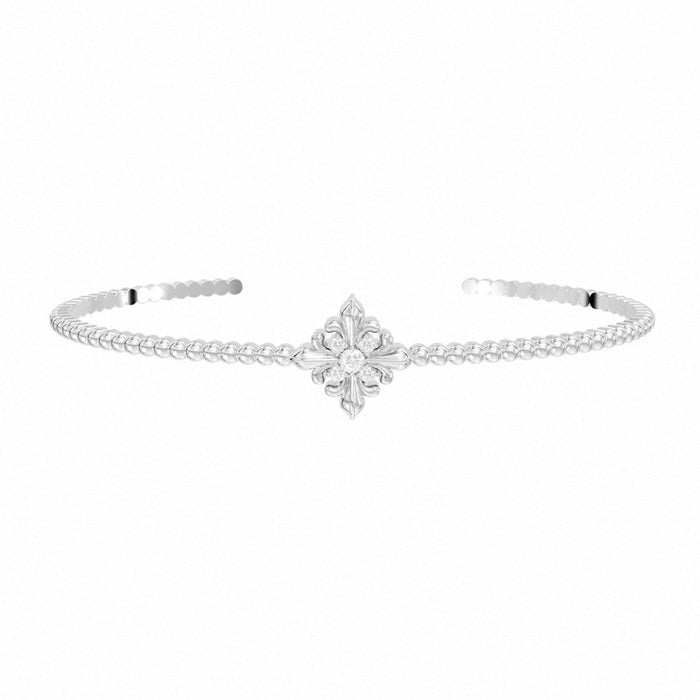 Wholesale Retro Iris Flower Bracelet Titanium Gold Tone Copper Gold Plated Unique Fashion Jewelry Accessory
