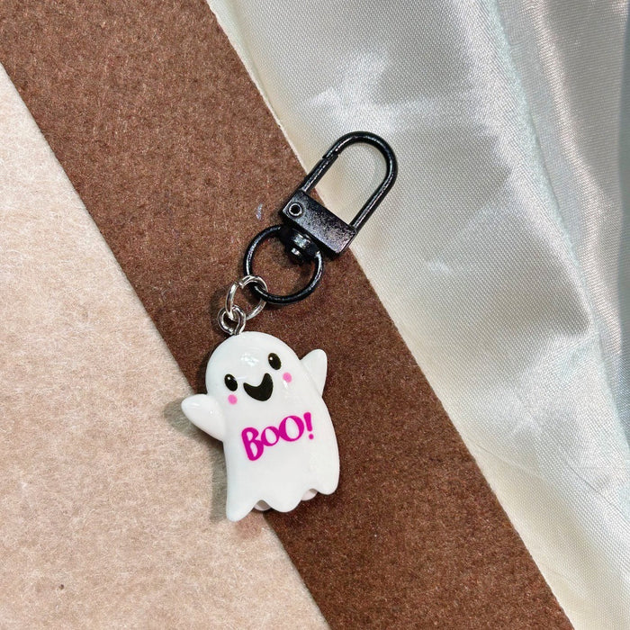 Wholesale  Keychain Resin  Eyes Pumpkin Ghost Bat Pendant MOQ≥2