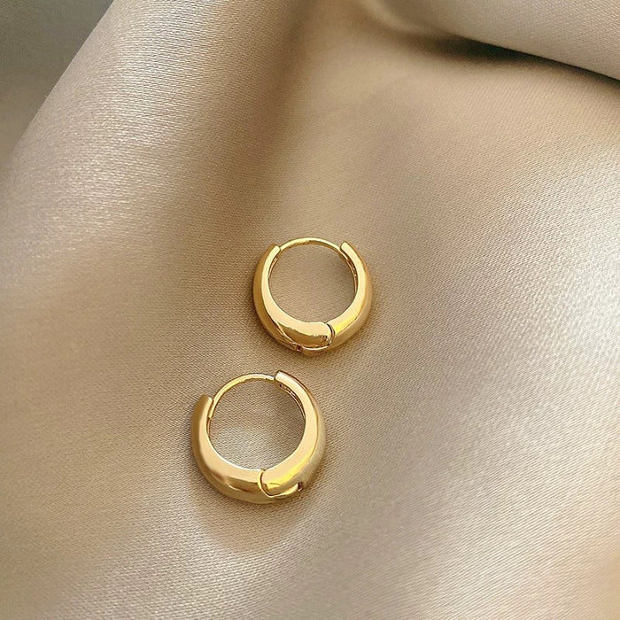 Wholesale Metal circle earrings, light luxury, niche design, ear ring for women