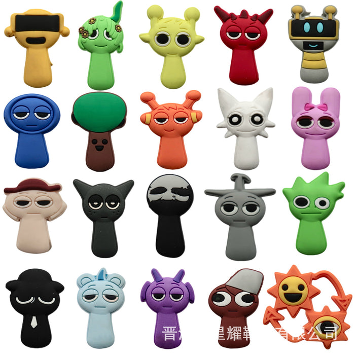 Wholesale Hole shaped shoes, flower shaped shoe buckles, PVC soft rubber cartoon shoe accessories, decorative buckles, wholesale in stock