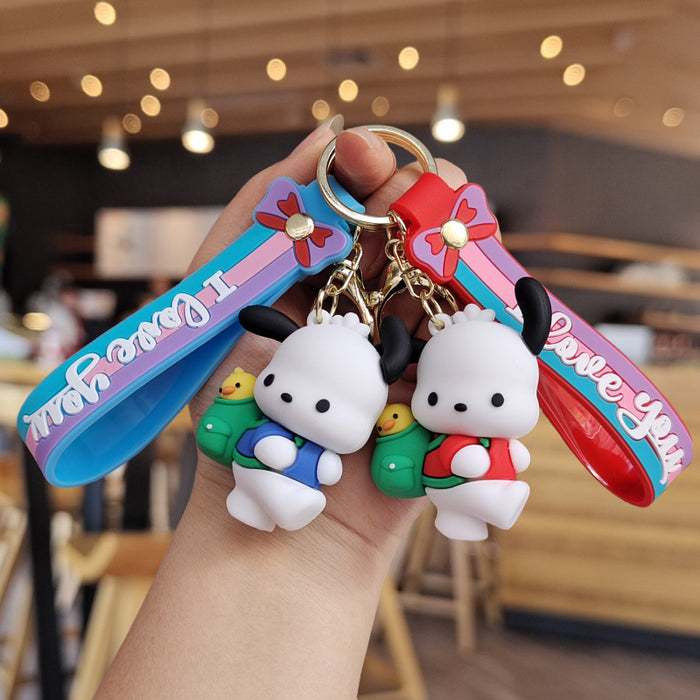 Wholesale Cartoon Silicone Doll Keychain JDC-KC-ZhuoRan033