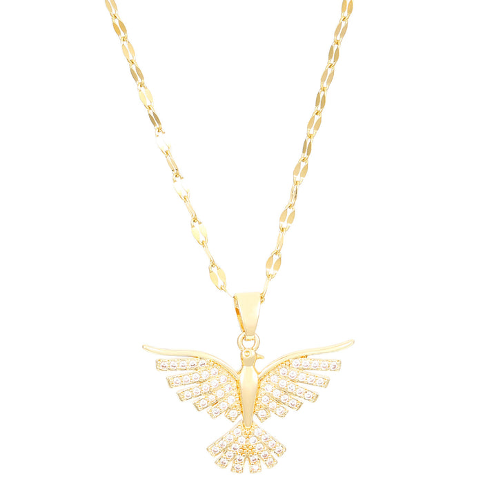 Wholesale Phoenix wings necklace diamond net red clavicle chain jewelry