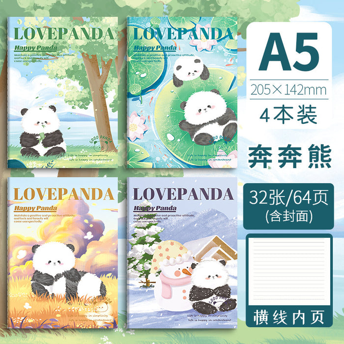 Wholesale 2pcs A5 cartoon retro notebook B5 cute stationery