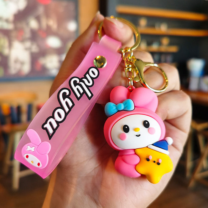 Wholesale Cartoon Doll Silicone Keychain JDC-KC-Tingm233