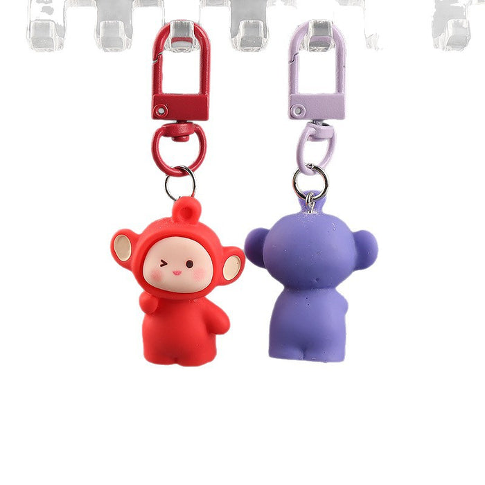 Wholesale Cute phone charm 3D resin keychain