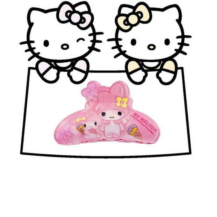 Wholesale Cute Sanlio Acrylic Grab Clip  Hair Ponytail Clip