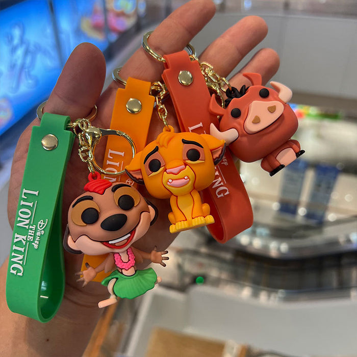 Wholesale Cute Lion King Cartoon PVC Keychains JDC-KC-MiaoY067