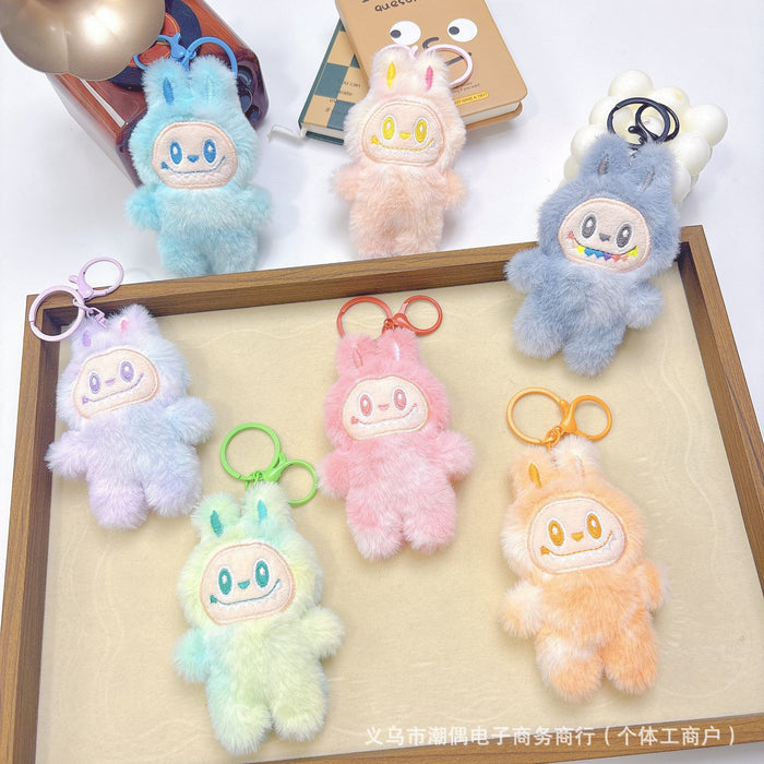 Wholesale Squeaky plush pendant doll keychain backpack pendant claw machine doll