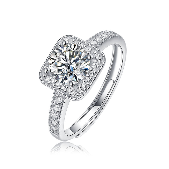 Wholesale 925 silver moissanite ring