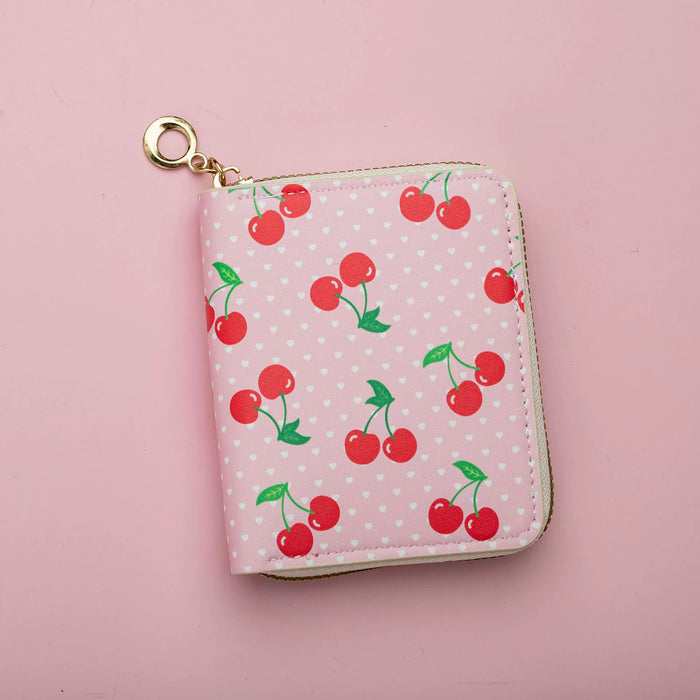 Wholesale Fruit Print Pu Coin Purse Cute Card Holder Wallet For Kids Fashion Accessory Boutique
