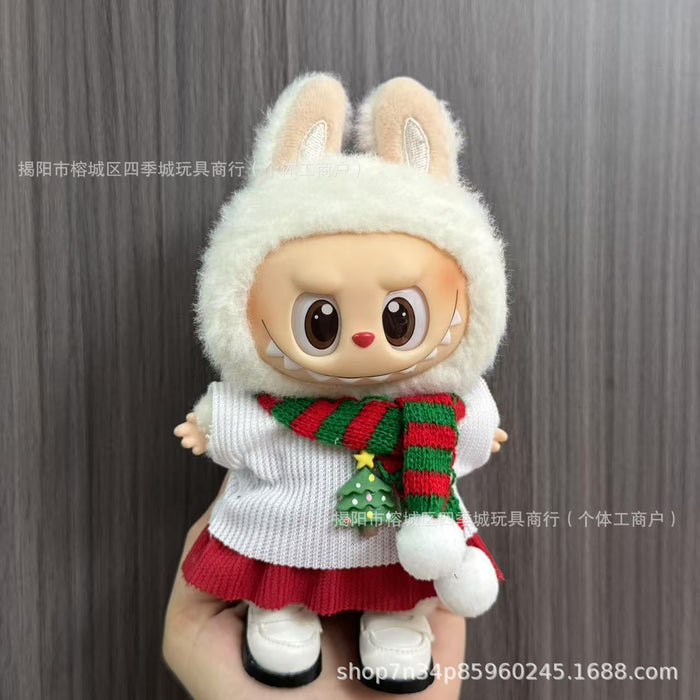 Wholesale Only the clothing keychain dolls Christmas outfit sets.