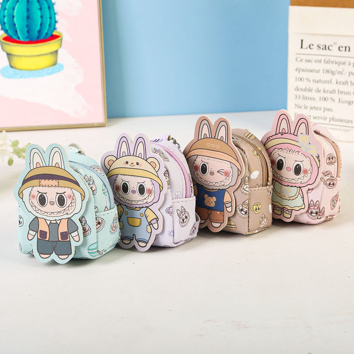 Wholesale Coin Purse Card Holder Keychain Bag Small Plush Bag Headphone Bag Portable