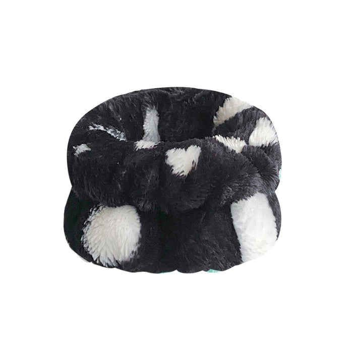 Wholesale Solid Color Plush Wristband Women' s Face Wash Wrist Waterproof Headb Flannel Sweat Wipe Bracelet