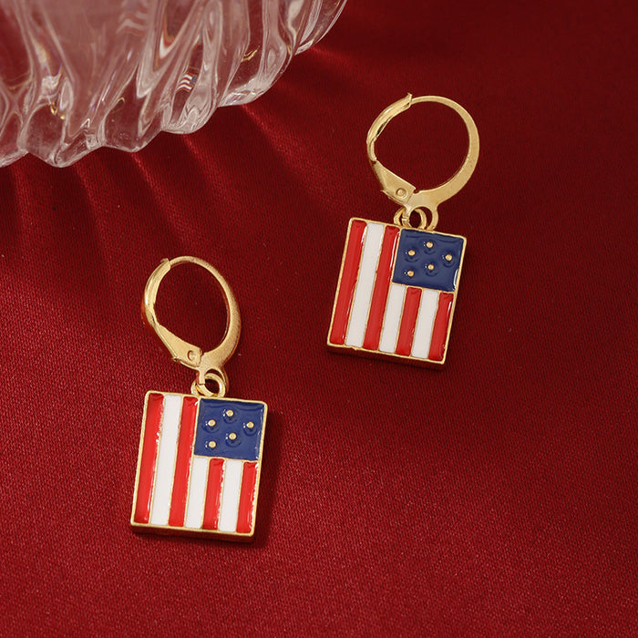 Wholesale Flag, National Flag, Earrings, Jewelry Set of Five