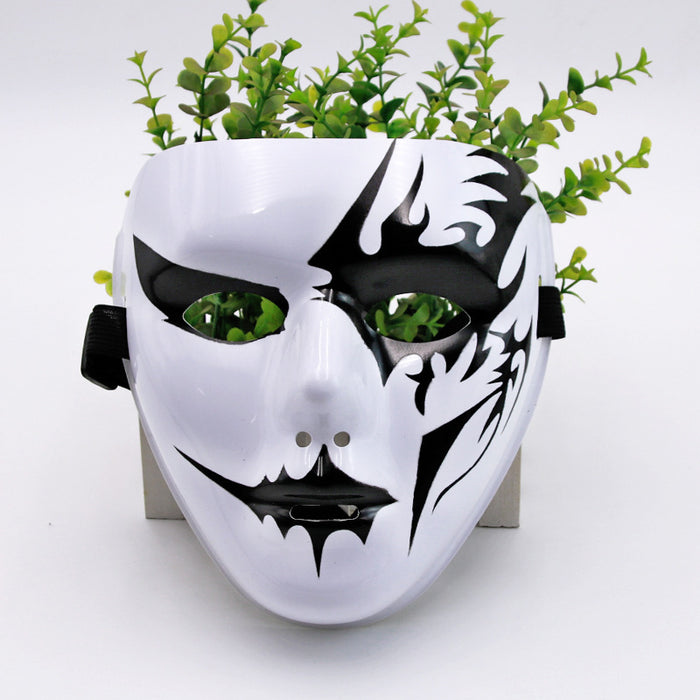 Wholesale Mask Painted Street Dance Mask Men and Women Full Face Hip Hop Mask Dancer Ghost Face Revenge Prom Dress Up