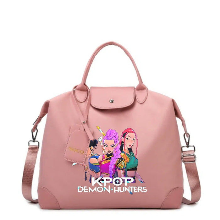 Wholesale Kpop Cartoon Print Large Capacity Canvas Handbags