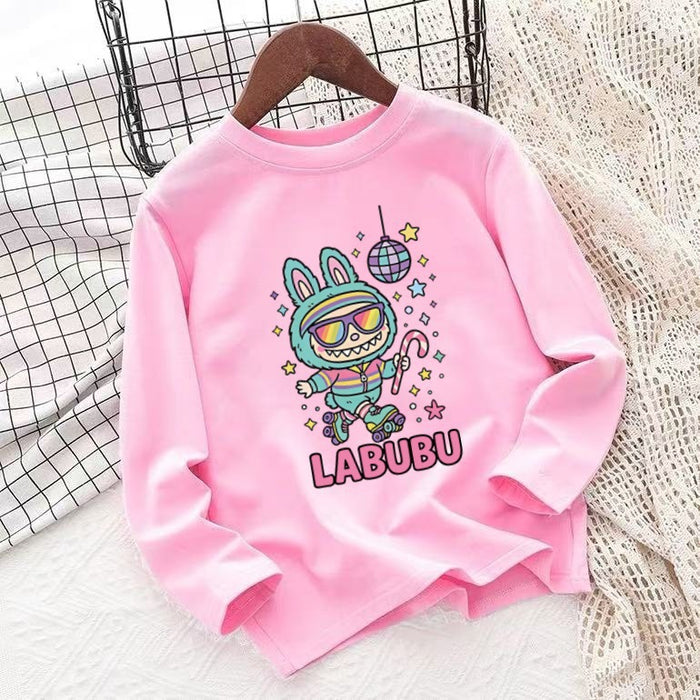 Wholesale Children' s clothing children' s round neck long sleeve autumn clothing cartoon graffiti print boy long sleeve pullover top