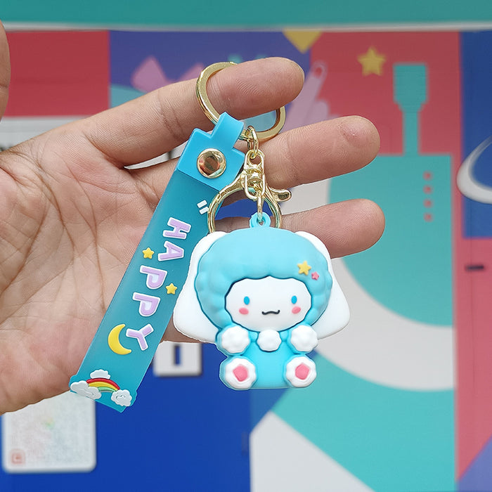 Wholesale Cartoon Silicone Doll Keychain JDC-KC-KuangK042