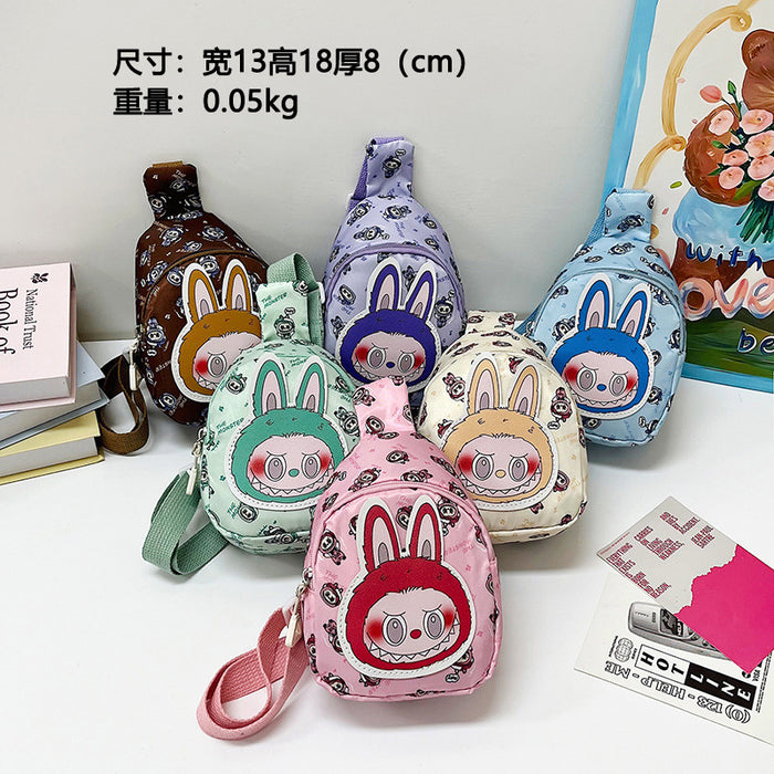 Wholesale Children' s cute cartoon chest bag crossbody bag casual backpack travel small breast bag