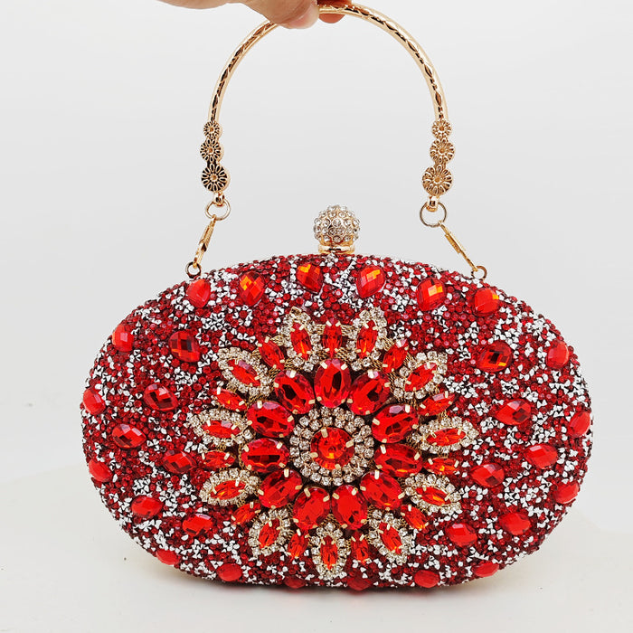 Wholesale Sunflower Evening Bag Diamond Handbag JDC-HB-YiX004