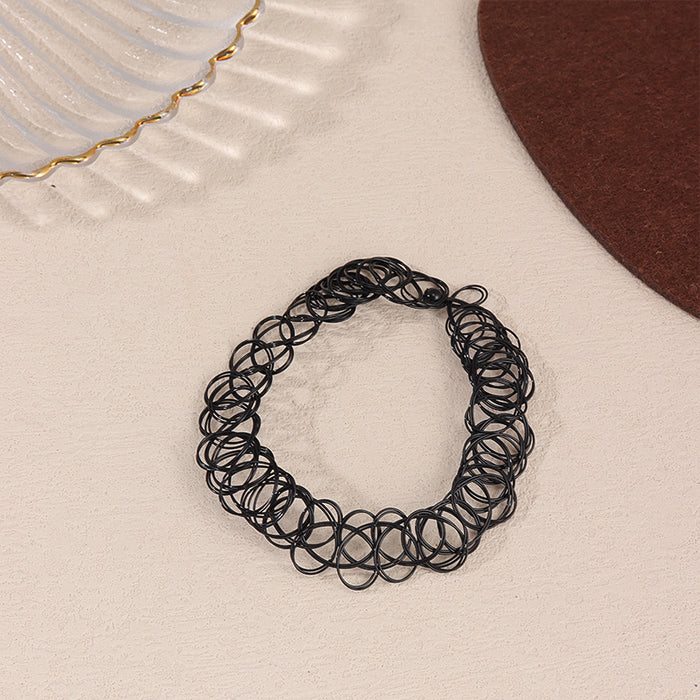 Wholesale 2pcs pearl fishing line tattoo choker necklace