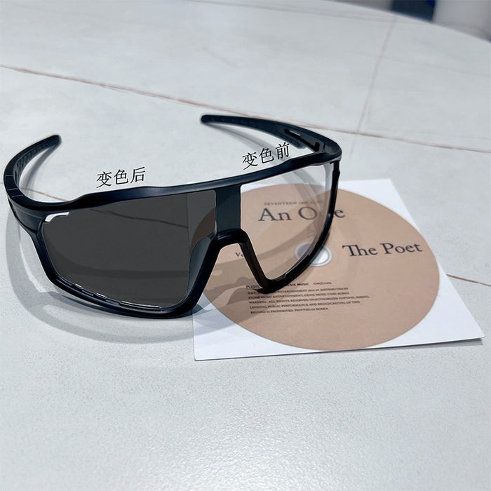 Wholesale New hiking and cycling sunglasses, windproof and sand resistant sports goggles, versatile and personalized color changing glasses