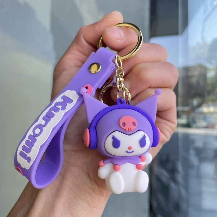 Wholesale Music Keychain Cute Doll Car Keychain Bag Pendant Small Gift