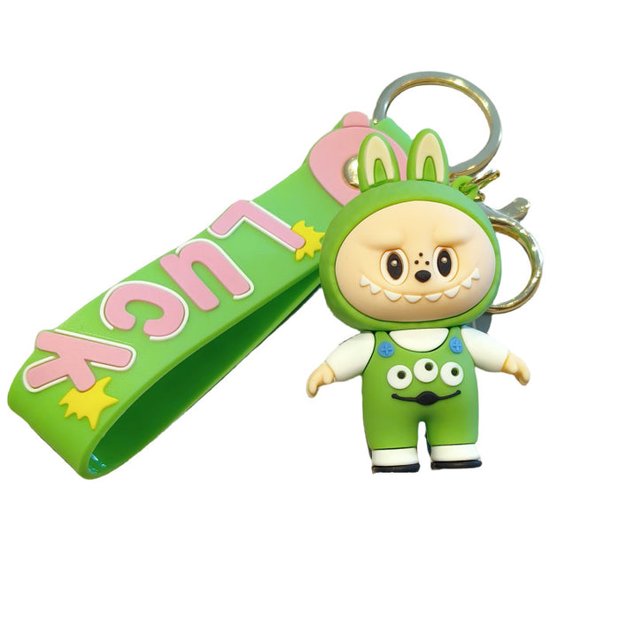 Wholesale Cartoon Keychain Cute School Bag Pendant Car Keychain Accessories Doll Machine Gift