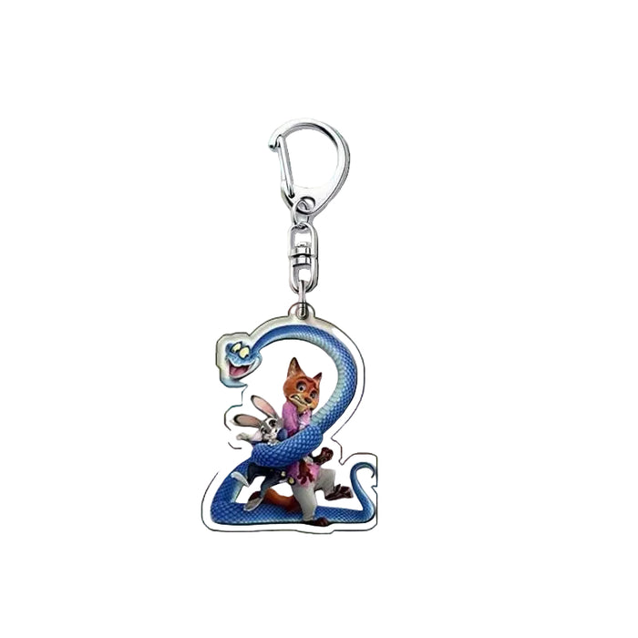 Wholesale Cute cartoon acrylic keychains for couples.