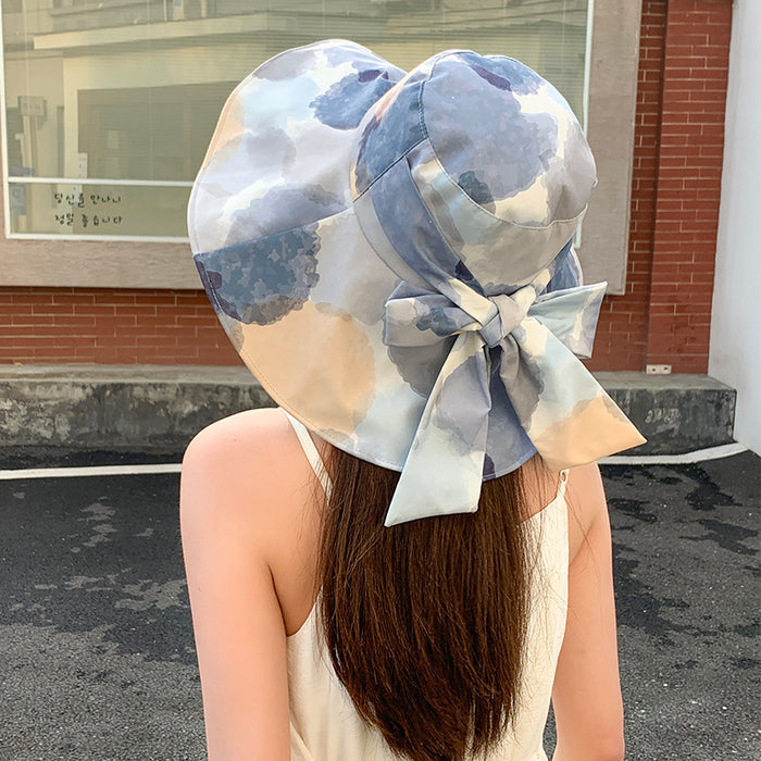 Wholesale Bow fisherman hat, fashionable large eave sun protection hat