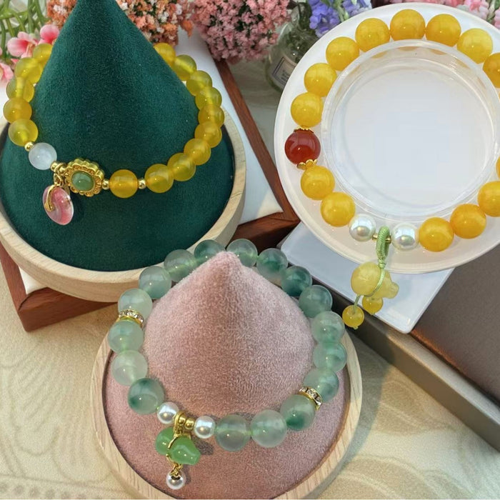 Wholesale Beaded Bracelet Agate Gourd Bracelet Gift for Summer Versatile Style