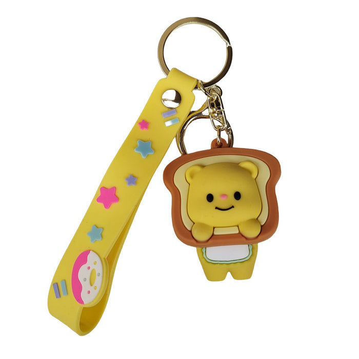 Wholesale Cartoon Silicone Doll Keychain JDC-KC-ZhuoRan022