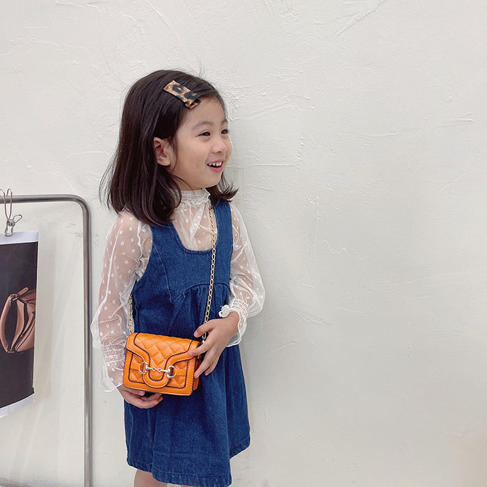 Wholesale PU Children's Bags, Mini Handbags, Chain Crossbody Bags, Embroidered Single Shoulder Bags JDC-SD-DaJu012