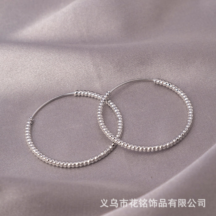 Wholesale Earrings, Large Circles, Plain Circles, Real Gold and Silver Plated Earrings