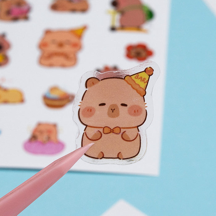 Wholesale Cartoon cute daily necessities stickers for children and girls creative notebook decoration material stickers