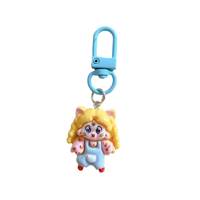 Wholesale Cute keychain pendant, student cartoon backpack ornament, backpack accessory