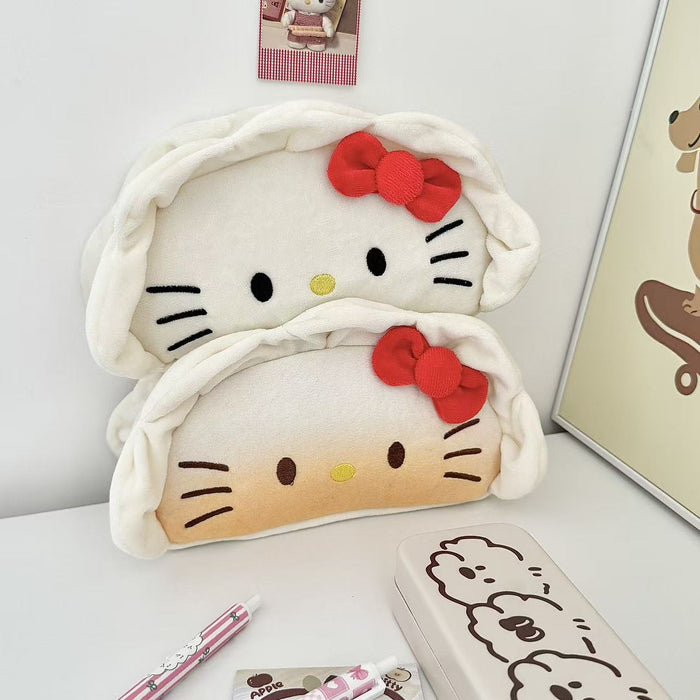 Wholesale Dumpling Girl Large Capacity Plush Pencil Bags
