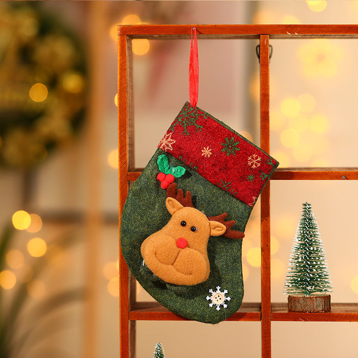 Wholesale Christmas stocking gift bags,  Christmas scene window display pendants,  Christmas decorations,  children' s candy bags